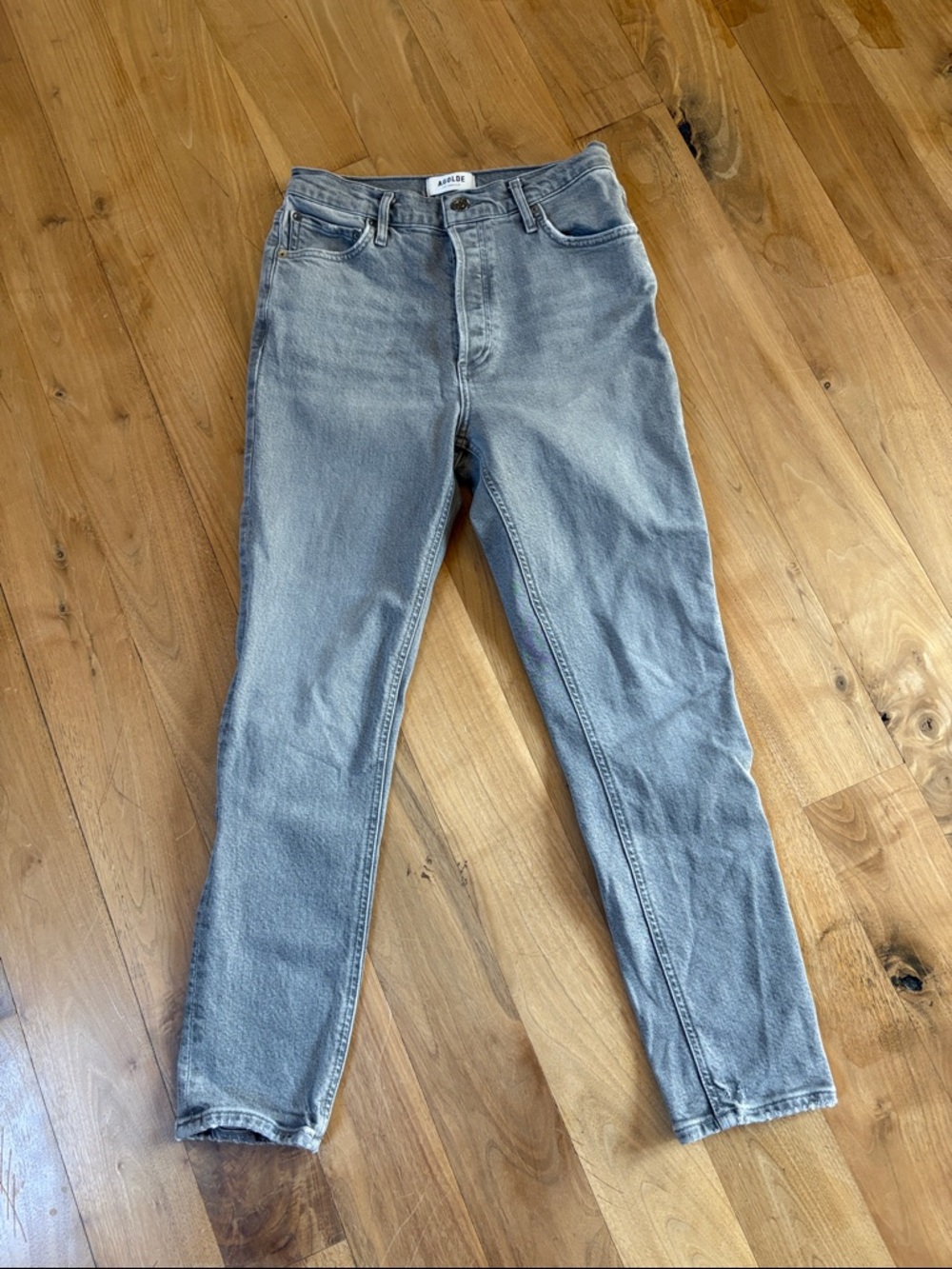 Agolde Light Gray Nico Jeans